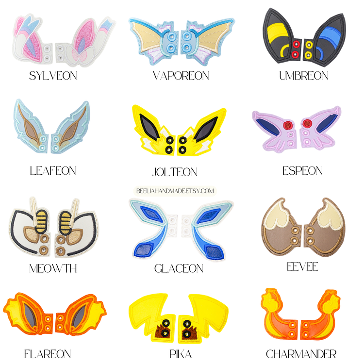 Eeveelutions Shoe Wings