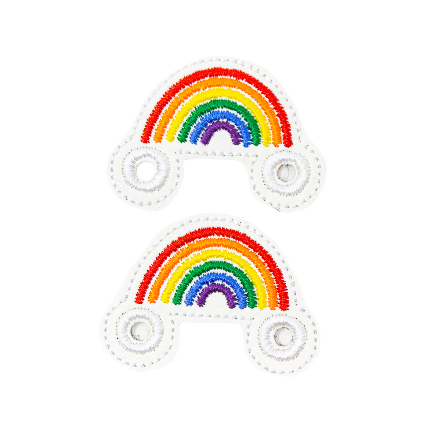 BLACK RAINBOW SHOE CHARMS