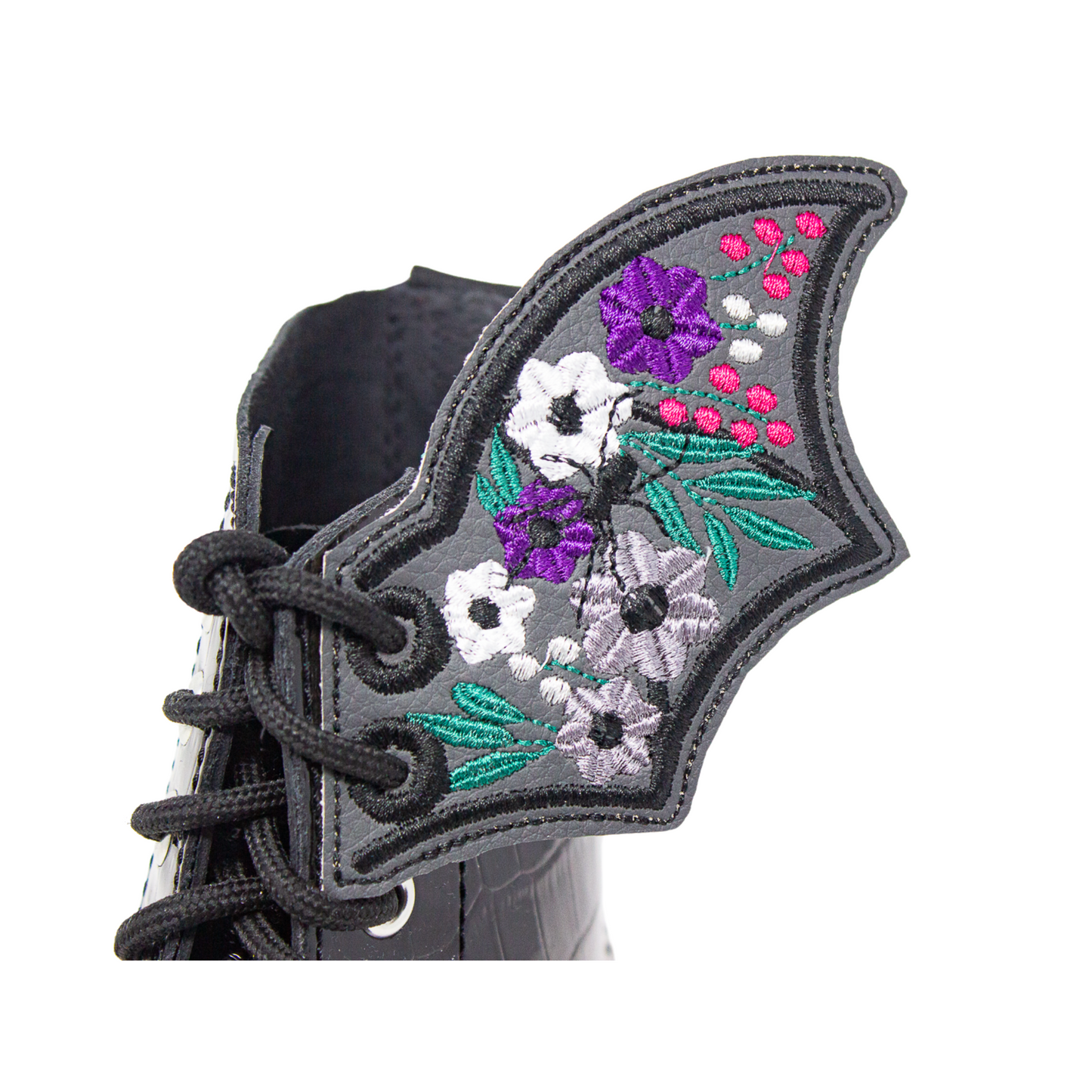 RED GOTHIC FLORAL BATS