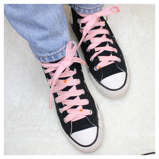 LOVE HEARTS COTTON SHOE LACES