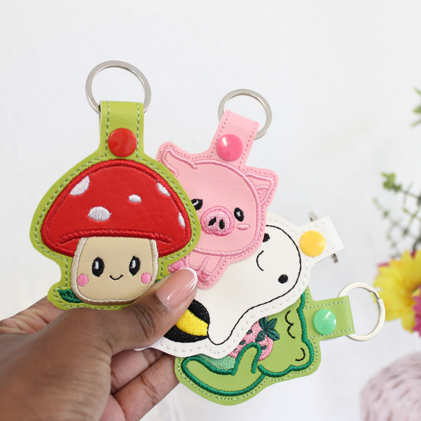 Boo Bee Ghostie Keyring / Bag Tag Charm