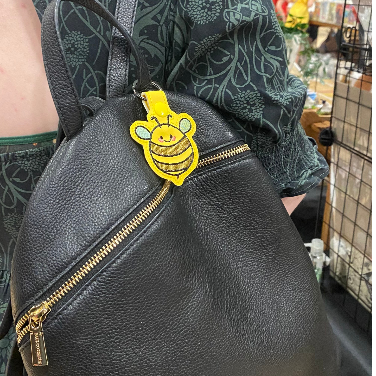 Bumble Bee Keyring / Bag Tag Charm
