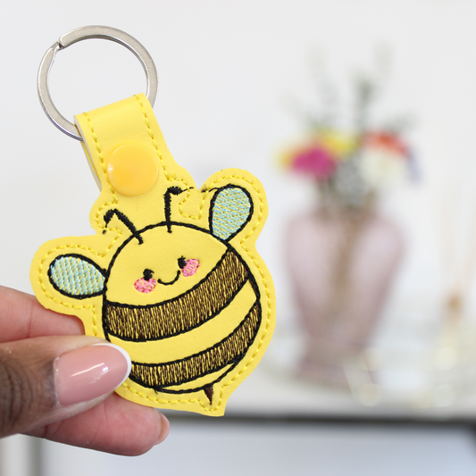 Bumble Bee Keyring / Bag Tag Charm