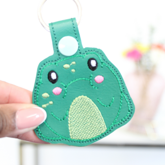 Happy Chubby Frog Keyring / Bag Tag Charm