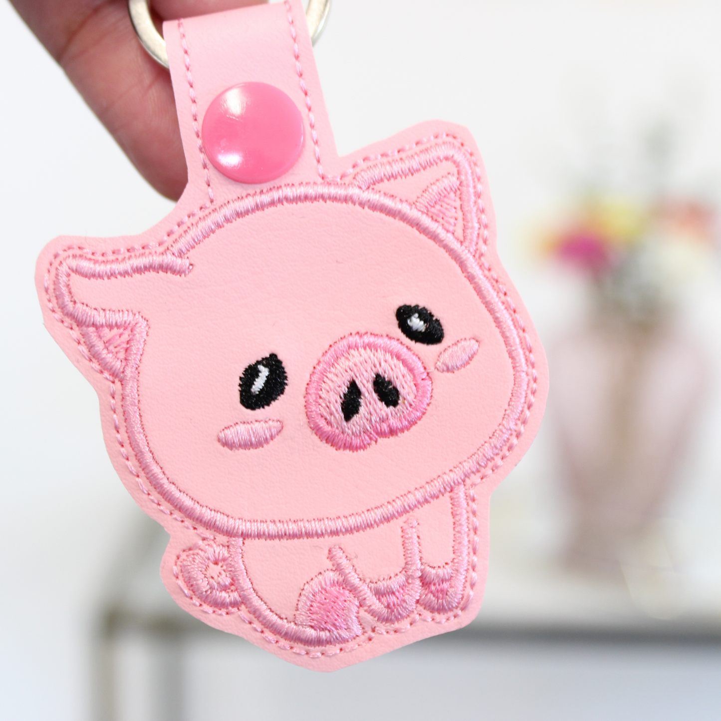 Chubby Piggy Keyring / Bag Tag Charm