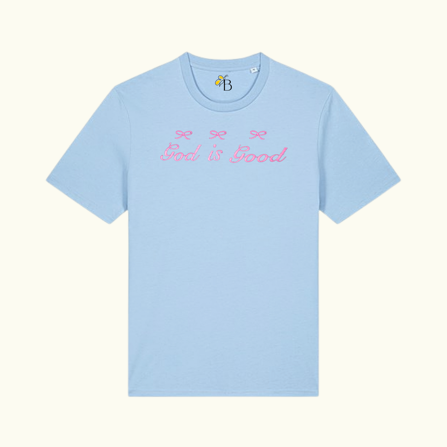 GOD IS GOOD COQUETTE BOW T-SHIRT