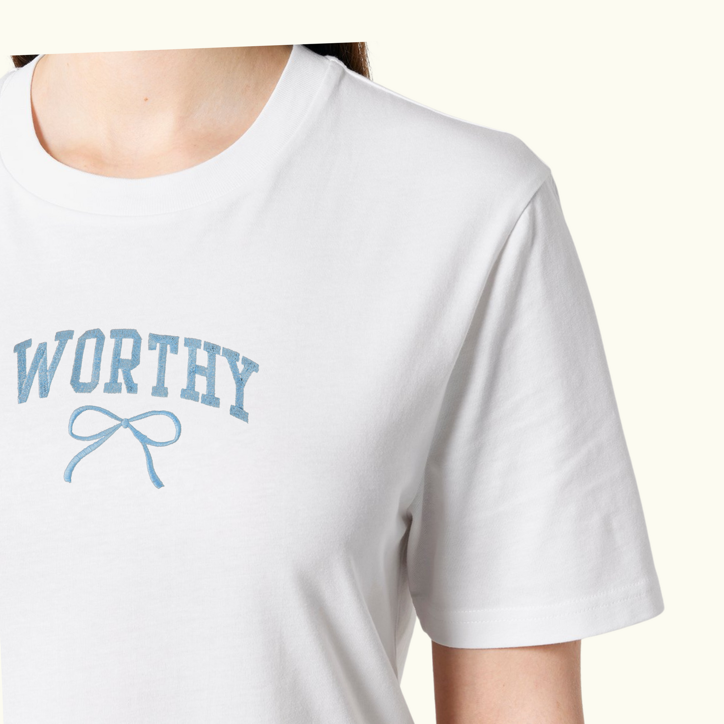 WORTHY WITH BOW T-SHIRT