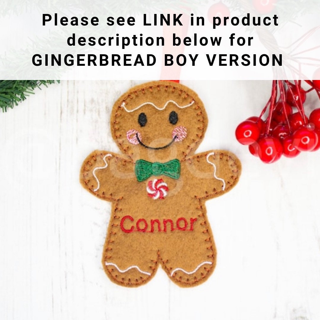 Personalised Gingerbread Girl / Woman Ornament