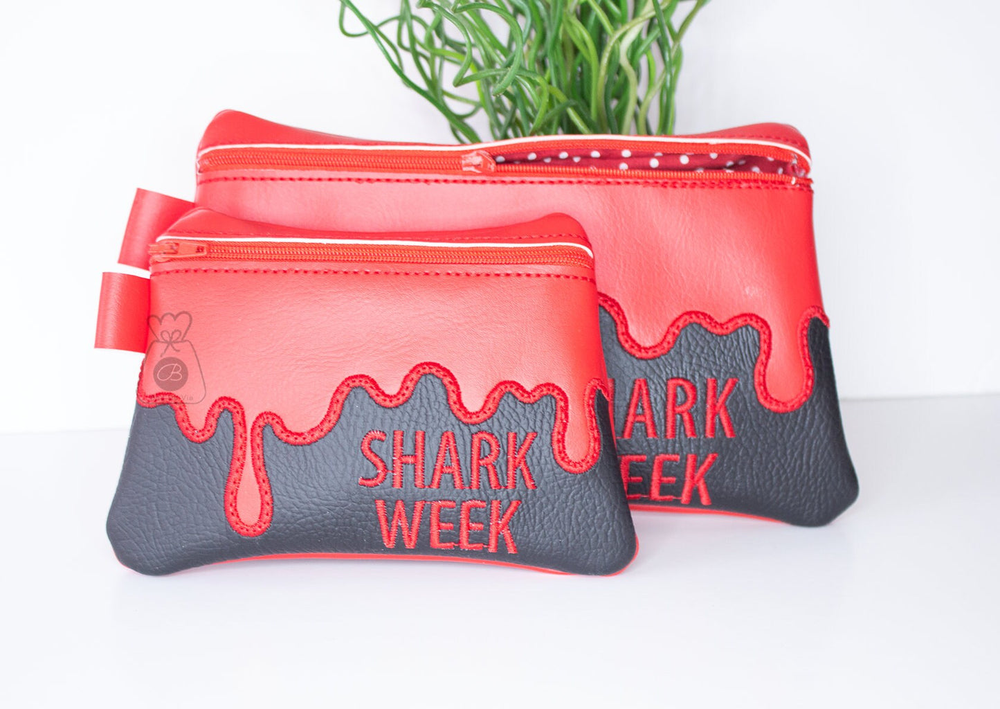 VAMPIRE TEA BAGS/ SHARK WEEK Sanitary Period Pads Zipper Bag