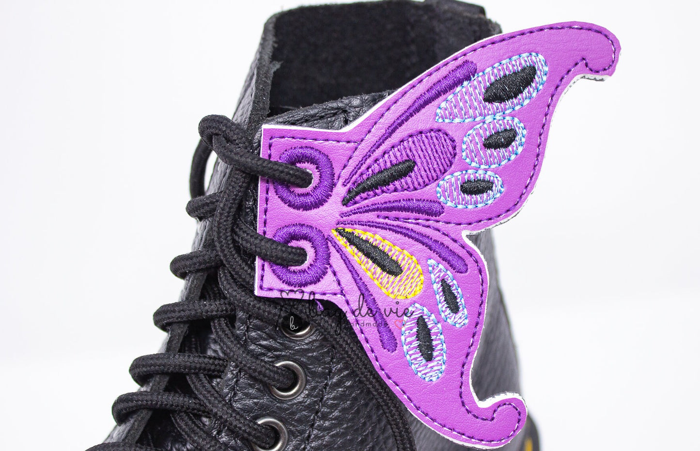PURPLE Butterfly Shoe Wings