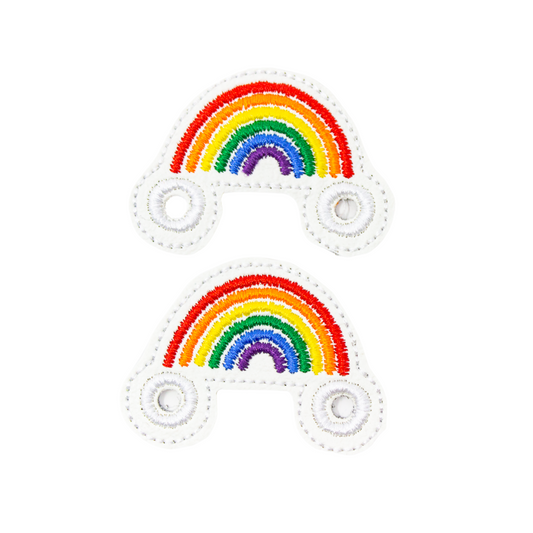 BLACK RAINBOW SHOE CHARMS