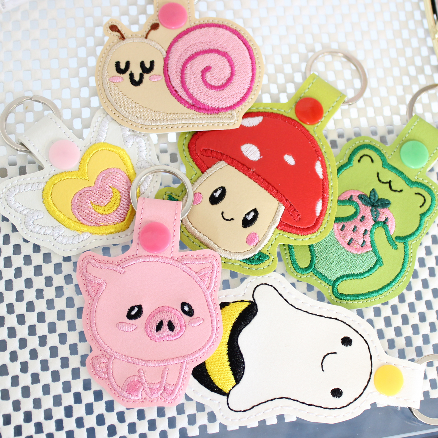 Snail Keyring / Bag Tag Charm