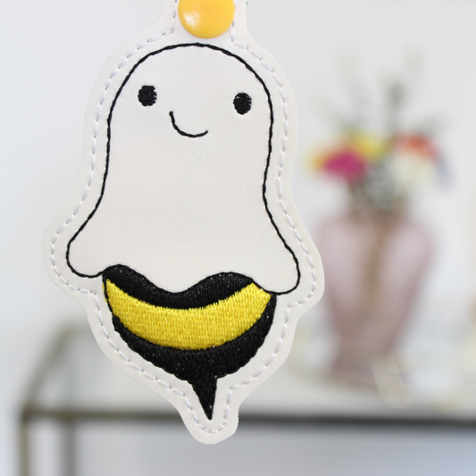 Boo Bee Ghostie Keyring / Bag Tag Charm
