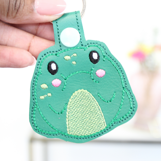 Happy Chubby Frog Keyring / Bag Tag Charm