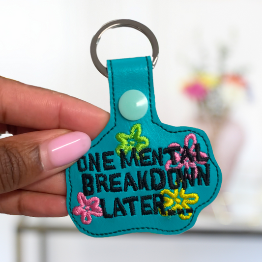 Mental Breakdown Keyring / Bag Tag Charm