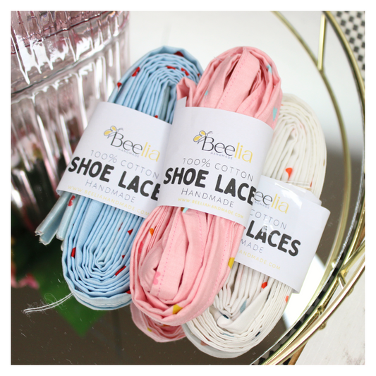 LOVE HEARTS COTTON SHOE LACES