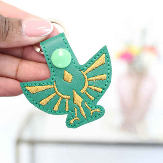 Zelda Triforce Keyring / Bag Tag Charm