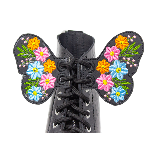 FLORAL BUTTERFLY Shoe Wings