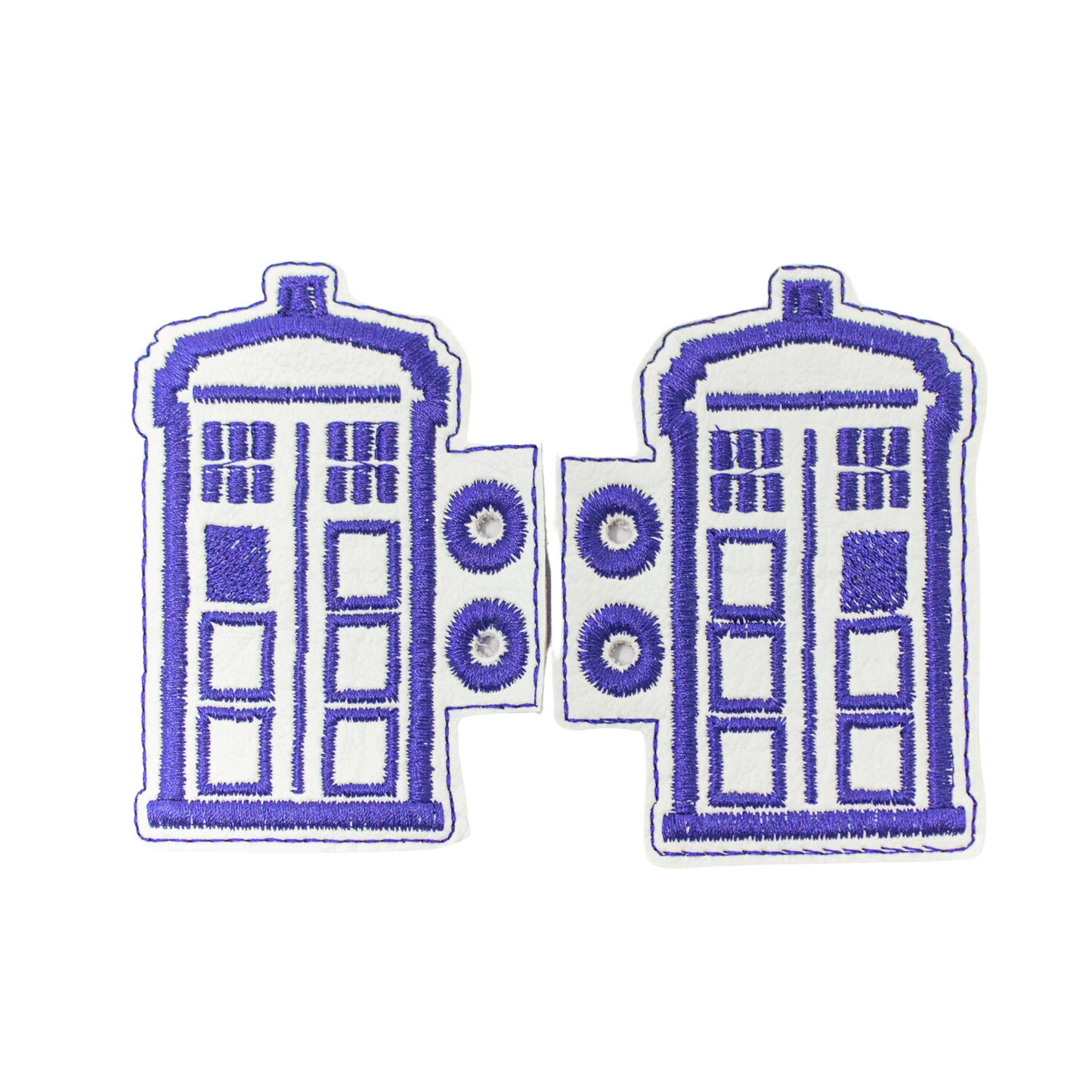 TARDIS Police Blue Phone Box Shoe Wings
