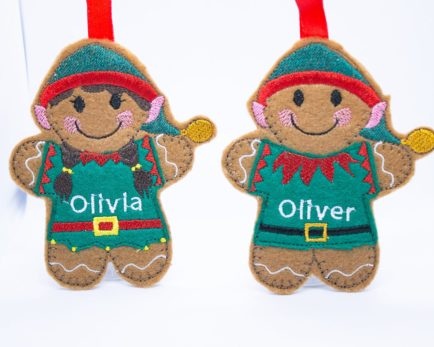 Personalised Boy / Girl Elf Hanging Ornament