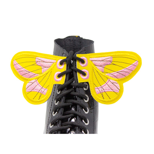 Pink ROSY MAPLE MOTH Shoe Wings