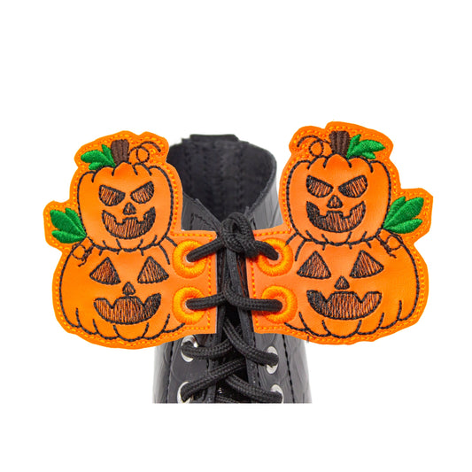 HALLOWEEN PUMPKIN SKULL Shoe Wings